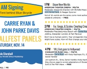 Carrie Ryan & John Parke Davis YALLFest Schedule 2015